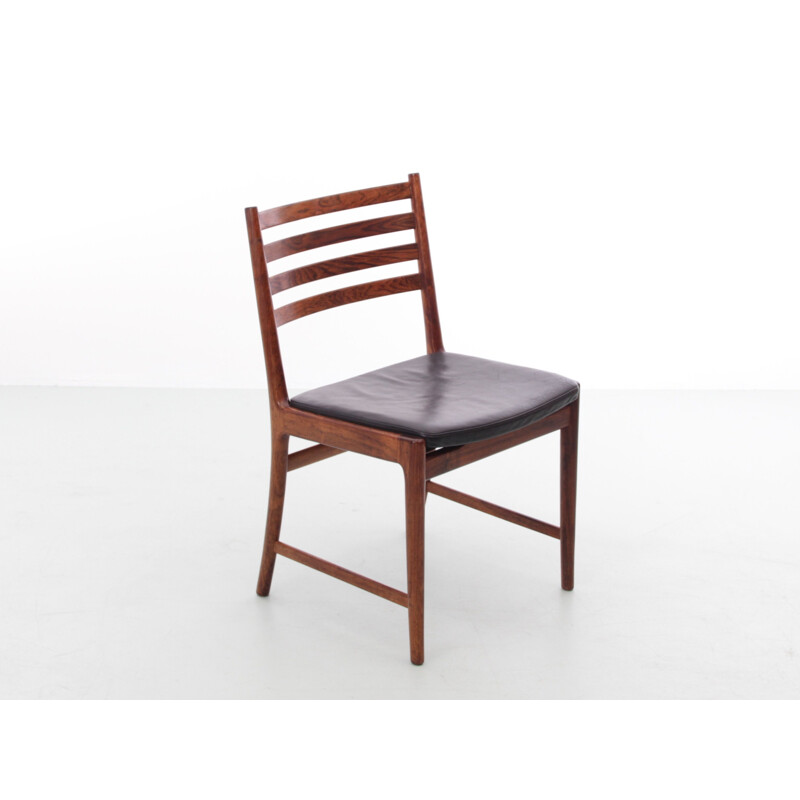 Set of 5 Scandinavian vintage rosewood chairs by Kai Lyngfeldt Larsen for Søren Willadsen