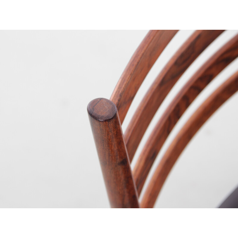 Ensembles de 5 chaises scandinaves vintage en palissandre de Kai Lyngfeldt Larsen pour Søren Willadsen