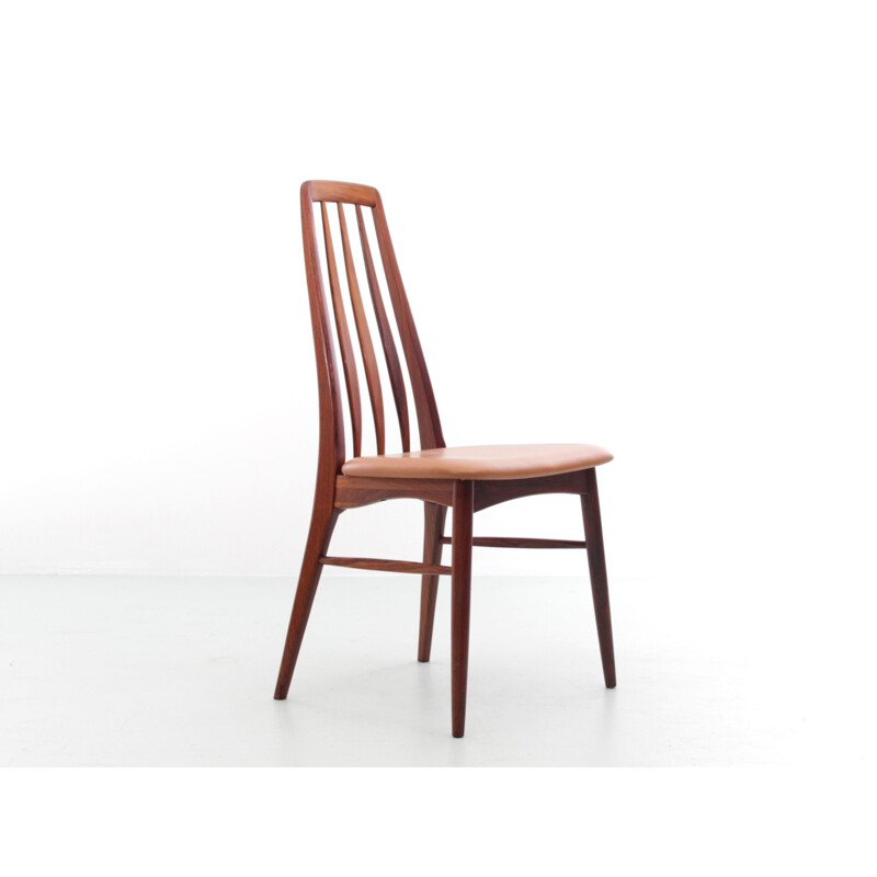 Set of 4 vintage rosewood chairs model "Eva" by Niels Koefoed, 1964