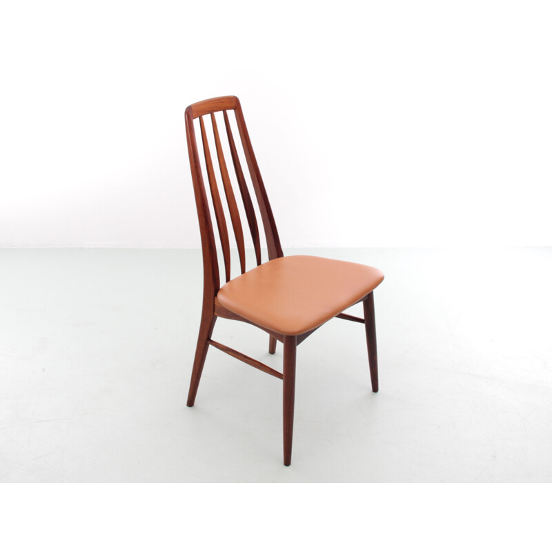 Juego de 4 sillas vintage de palisandro modelo "Eva" de Niels Koefoed, 1964