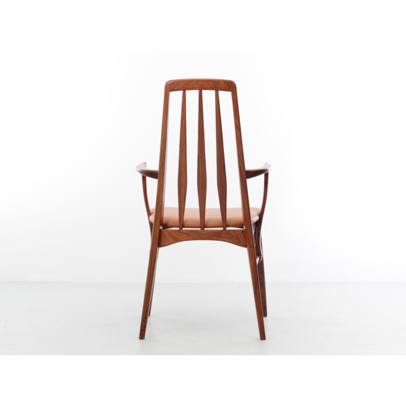 Paar vintage rozenhouten fauteuils model "Eva" van Niels Koefoed, 1964