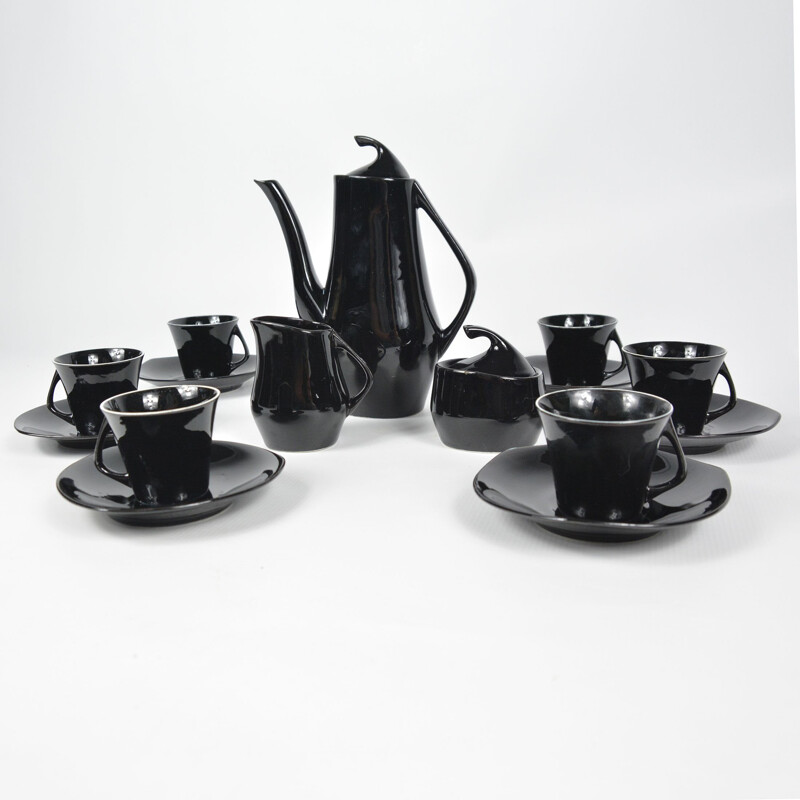 Vintage Iza coffee service set by J. Wrzesień for Chodzież, 1960s