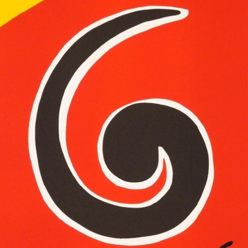 Originele vintage litho van Alexander Calder, 1974