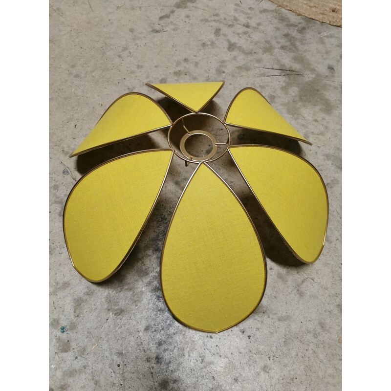 Vintage 6-petal flower pendant lamp