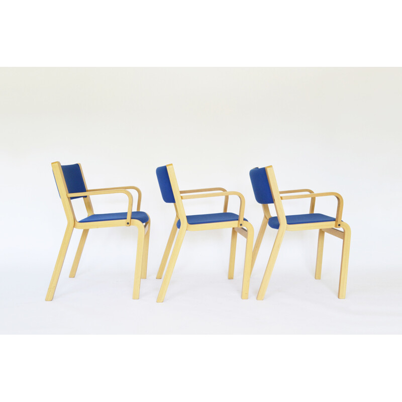 Ensemble de 3 chaises vintage par Rud Thygesen Johnny Sørensen pour Magnus Olesen, Danemark 1960