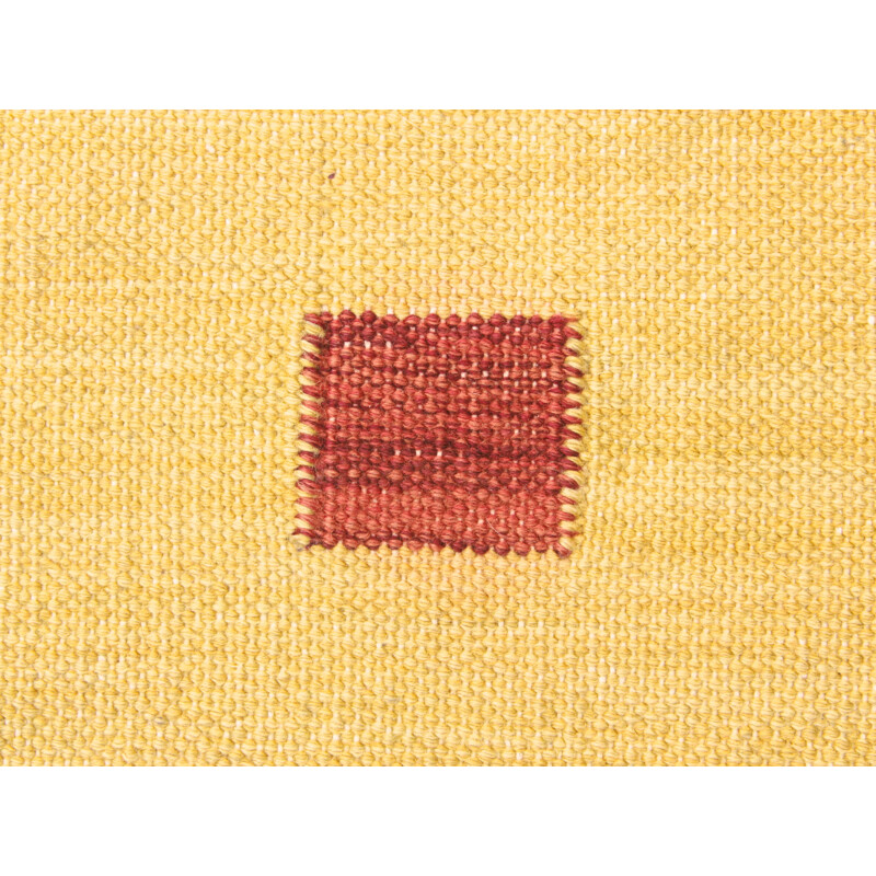 Alfombra vintage de lana tejida a mano de KB, Suecia