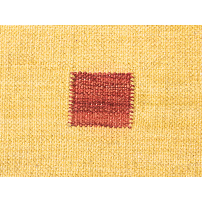 Vintage hand-woven wool rug from KB, Sweden