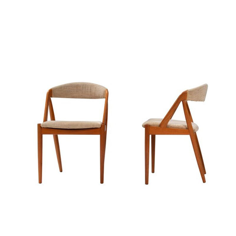 Set of 4 vintage teak chairs by Kai Kristiansen for Schou Andersen