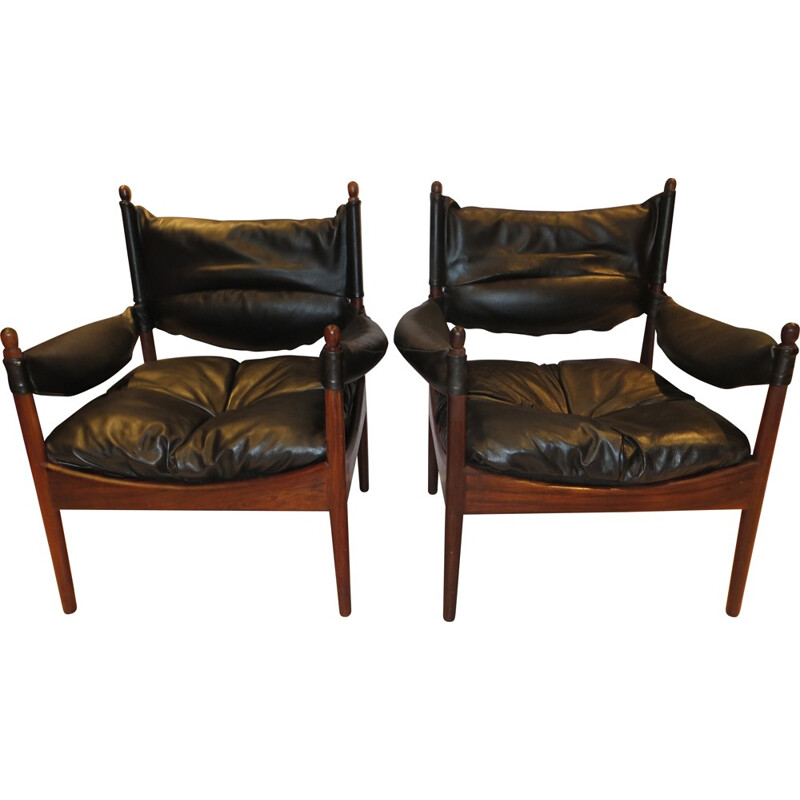 Pair of Søren Willadsen Møbelfabrik "Modus" armchairs, Kristian VEDEL - 1960s