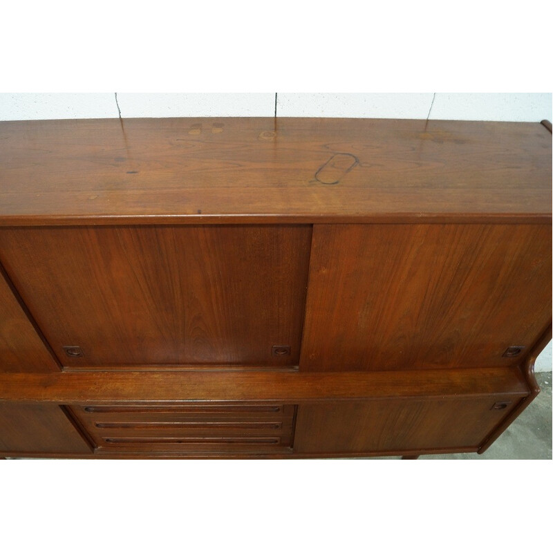 High teak sideboard, Johannes ANDERSEN - 1960s