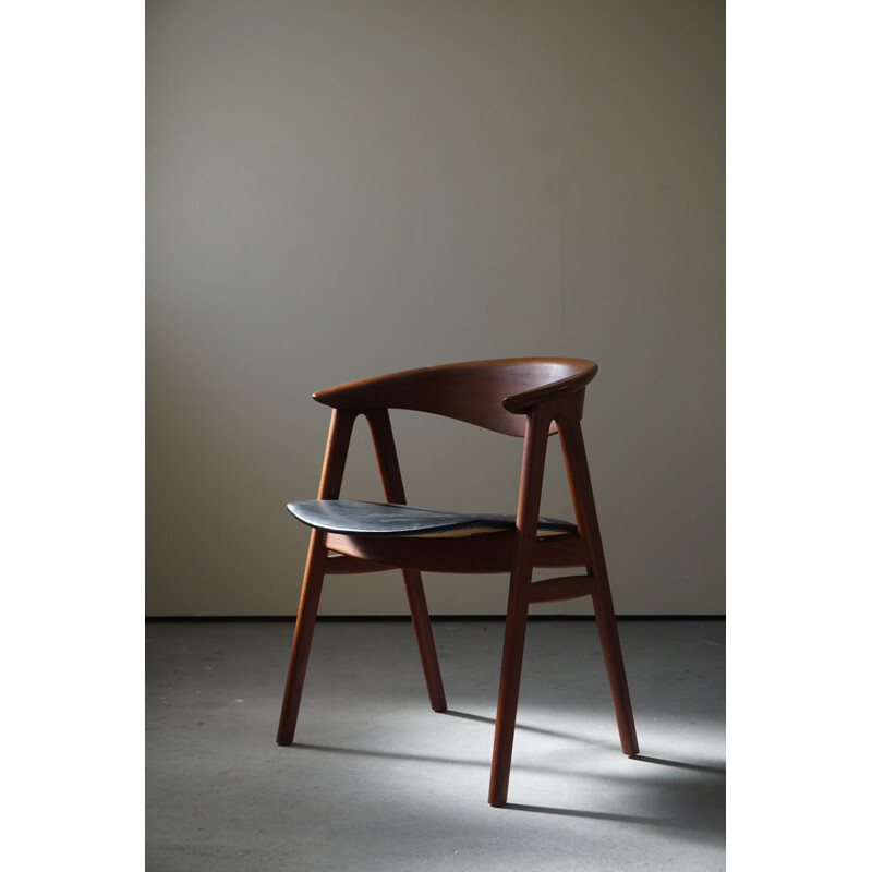 Vintage teakhouten fauteuil model 52 van Erik Kirkegaard voor Høng, Denemarken 1960