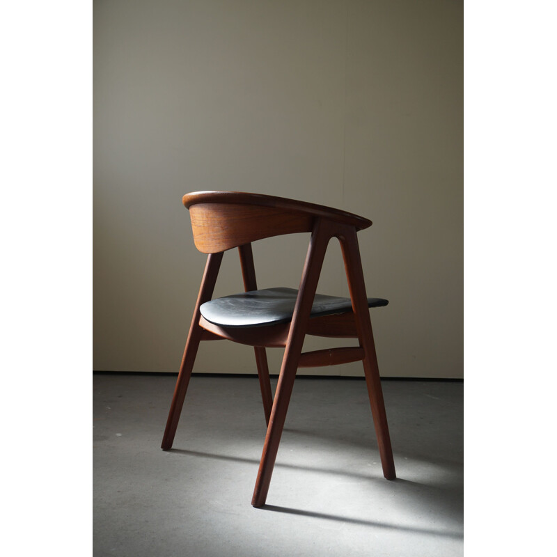 Mid-century armchair in teak model 52 by Erik Kirkegaard for Høng, Denmark 1960s