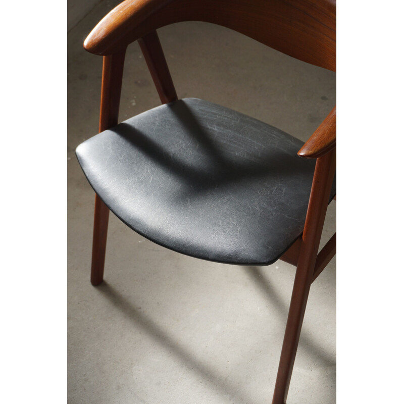 Mid-century armchair in teak model 52 by Erik Kirkegaard for Høng, Denmark 1960s