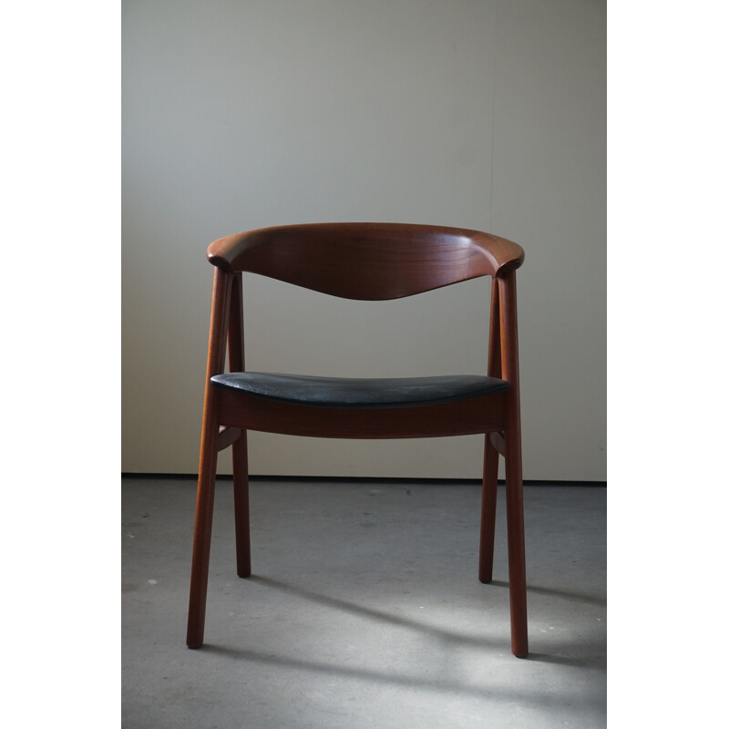 Fauteuil vintage en teck modèle 52 par Erik Kirkegaard pour Høng, Danemark 1960