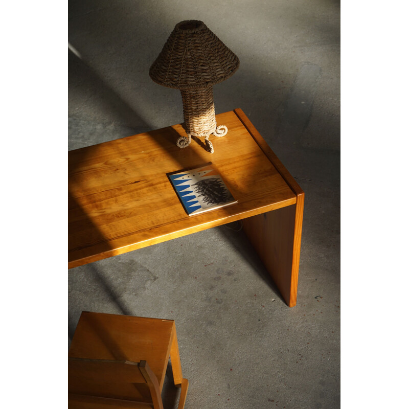 Scandinavian vintage pine freestanding desk by Oregon, 1960s