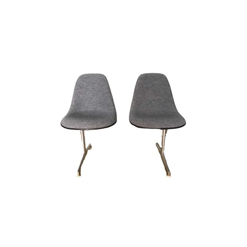 Vintage Waiting Benche by Charles Eames for Vitra 1950