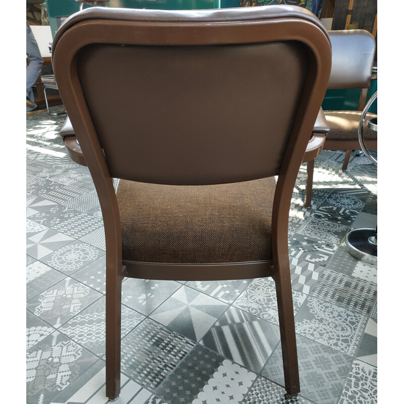 Set of 6 All-Stell Inc mid century tanker armchairs, 1950s
