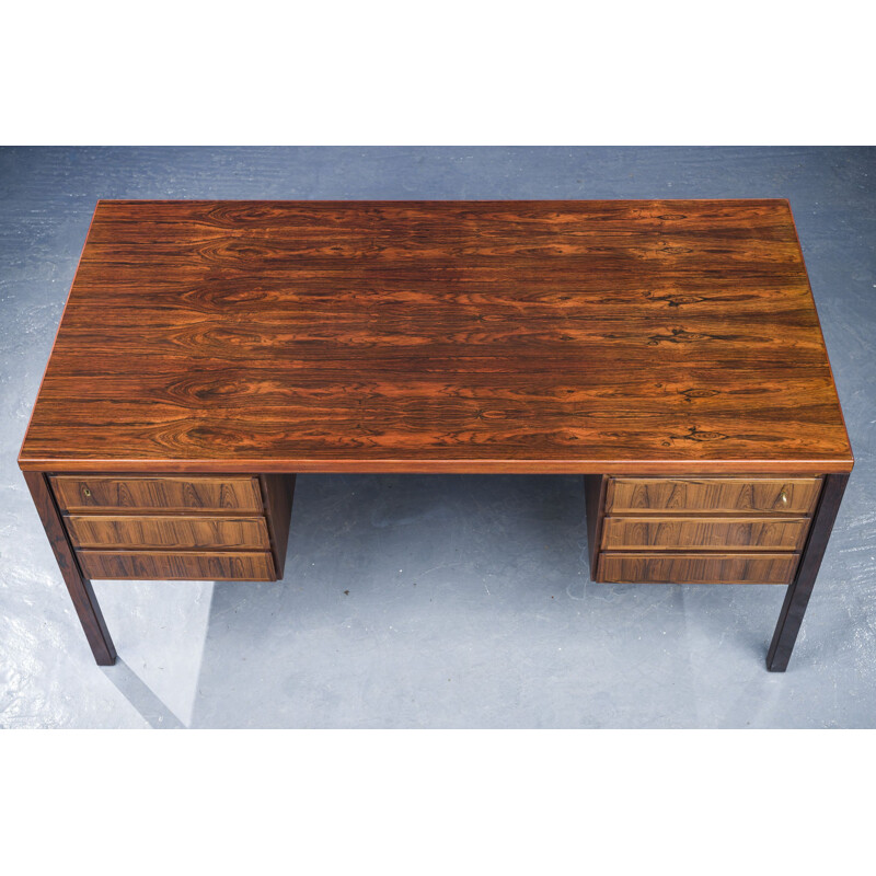 Vintage rosewood model 77 desk by Omann Jun, 1960s