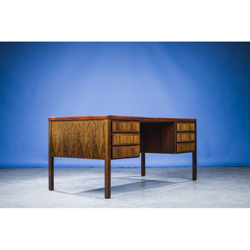 Vintage rosewood model 77 desk by Omann Jun, 1960s