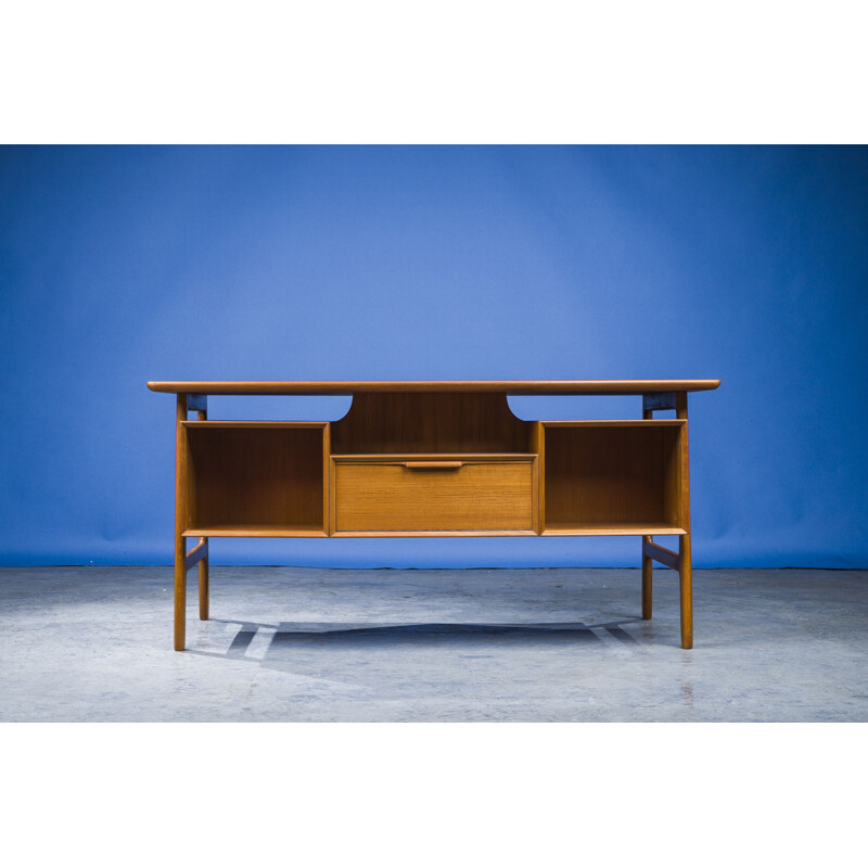 Mid-century teak model 75 desk by Omann Jun, 1960s