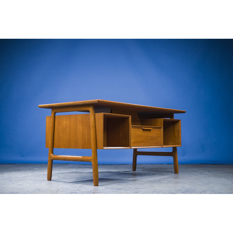 Mid-century teak model 75 desk by Omann Jun, 1960s