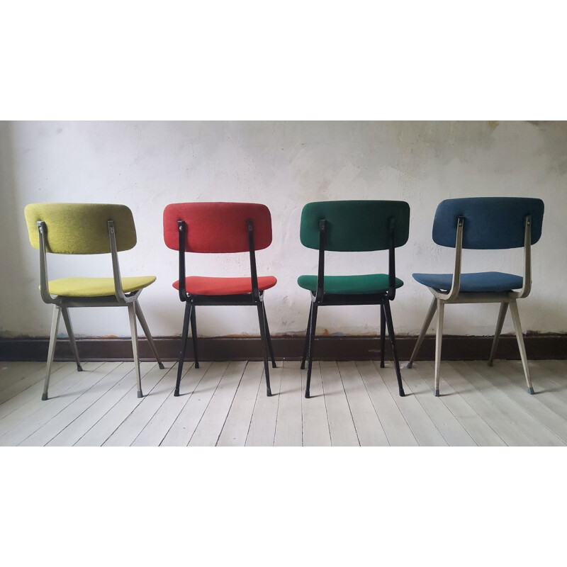 Set of 4 vintage compass leg chairs by Friso Kramer, 1960s