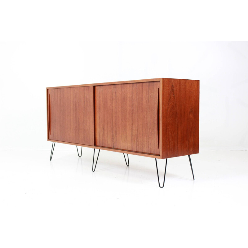  Sliding doors sideboard in teak - 1960s