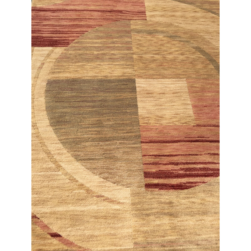 Vintage Art Deco modernist wool rug, 1930s