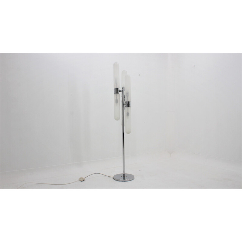 Aldo Nason design Murano glass vintage floor lamp by Mazzega, 1960s