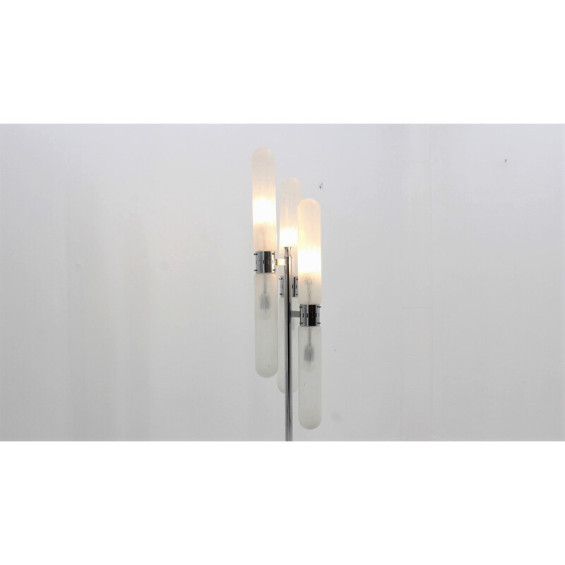 Aldo Nason design Murano glass vintage floor lamp by Mazzega, 1960s