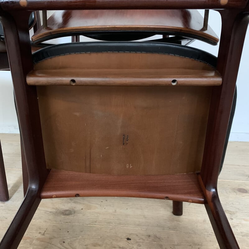 Set van 4 vintage teakhouten stoelen van Arne Hovmand Olsen voor Mogens Kold, Denemarken
