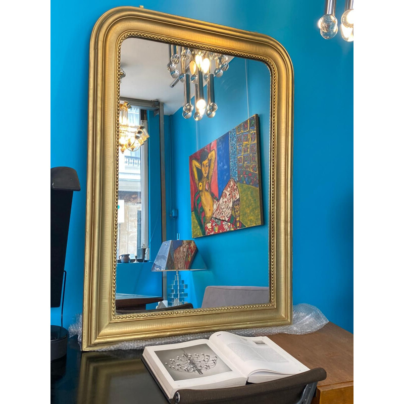 Vintage gilded mirror by Louis Philippe