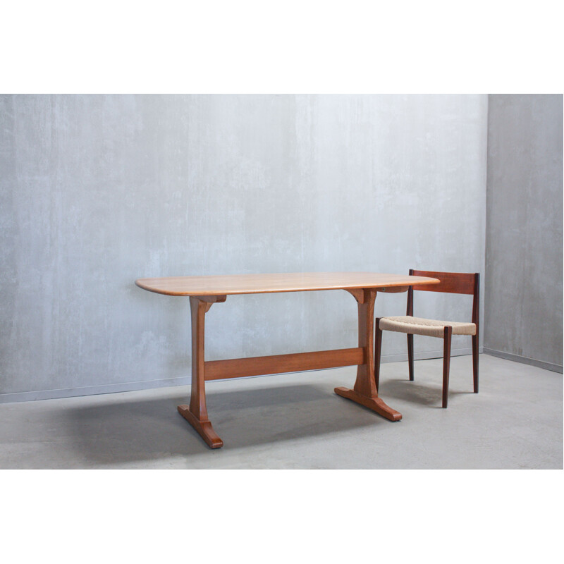 Vintage elm table by Lucian Ercolani for Ercol, UK 1960s
