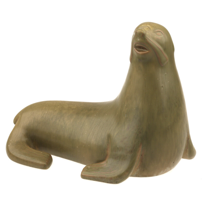 Sea lion in ceramic, Gunnar NYLUND - 1950s