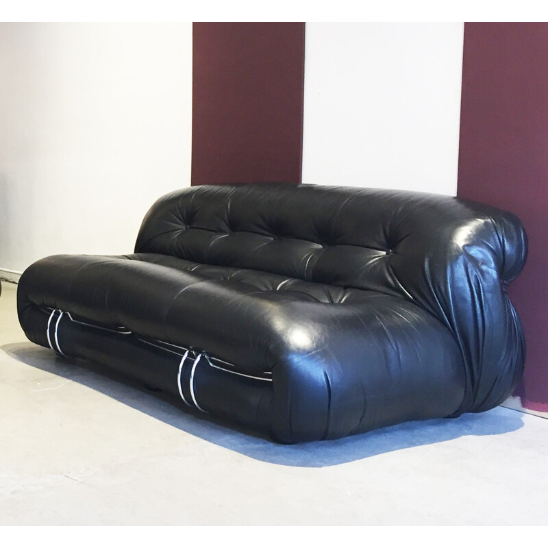 Vintage Soriana sofa by Tobia Scarpa for Cassina, 1970s