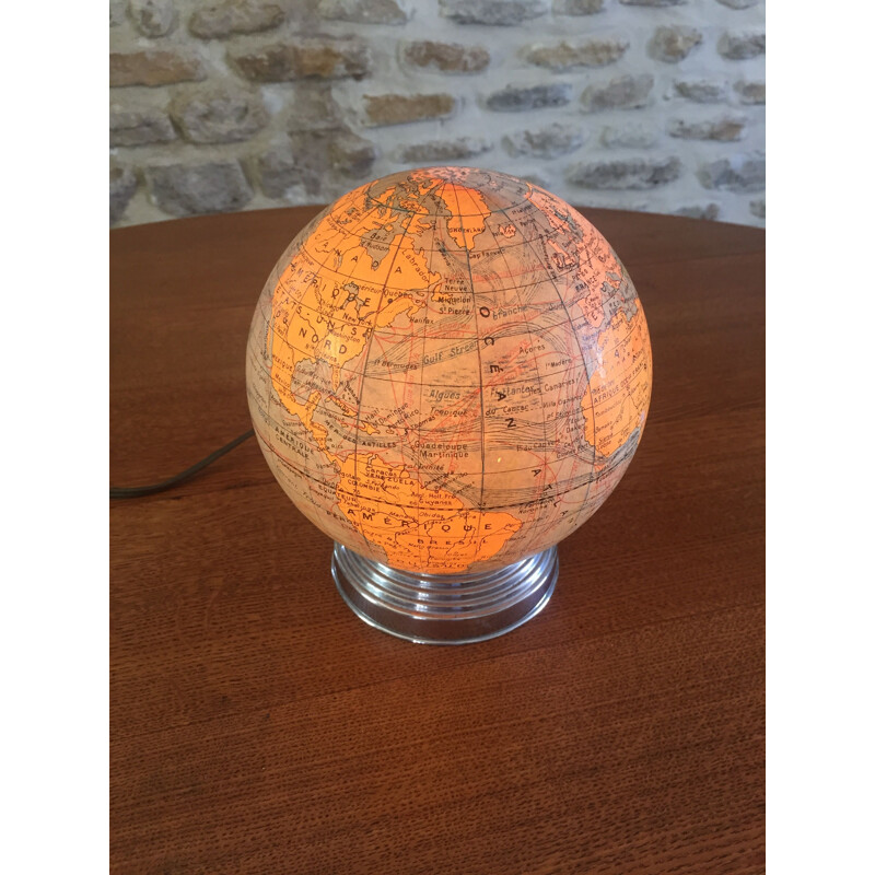 Globe Terrestre Vintage lumineux