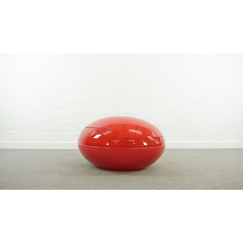 Vintage red garden armchair by Peter Ghyczy for Elstogran GmbH, Germany 1972s