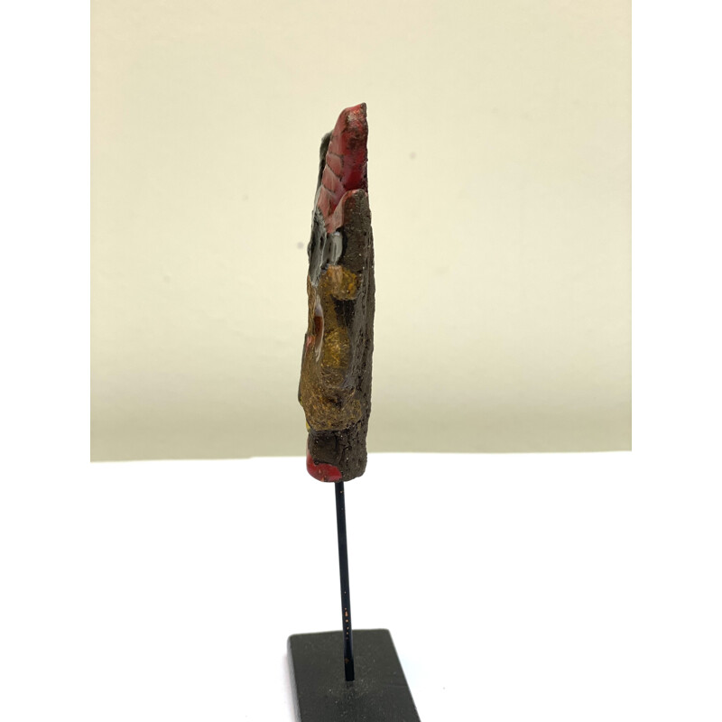 Small vintage ceramic totem pole by Jacotte Capron