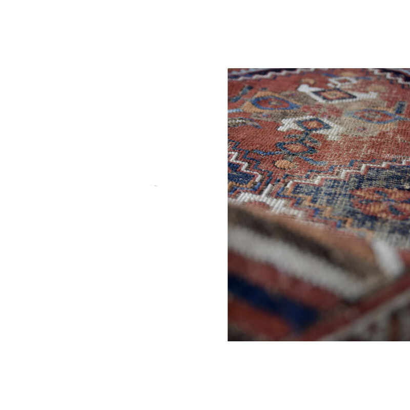 Vintage hand-woven shiraz rug, Persia 1890