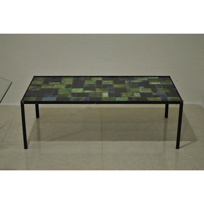 Pia Manu "Amphora" coffee table in ceramic, Rogier VANDEWEGHE - 1960s