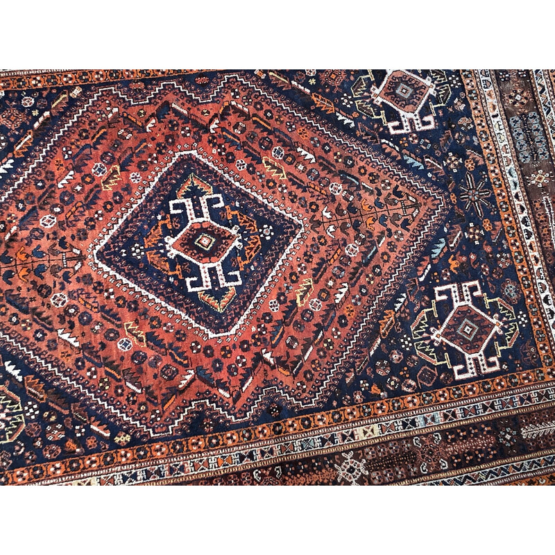 Vintage Persian hand-woven carpet