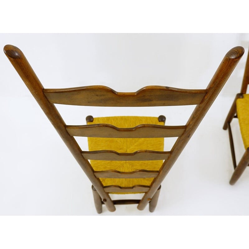 Paire de chaises vintage de Gio Ponti pour Casa E Giardino, Italie 1939