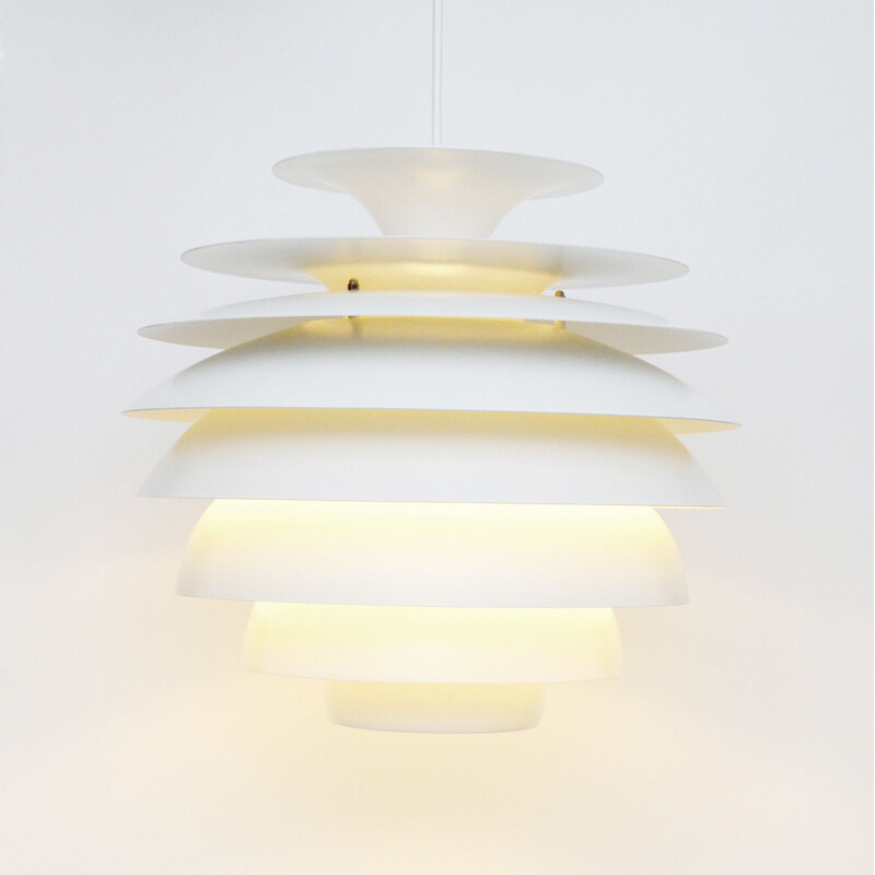 Vintage Barcelona pendant lamp by B. Karlby for Lyfa, Denmark 1970s