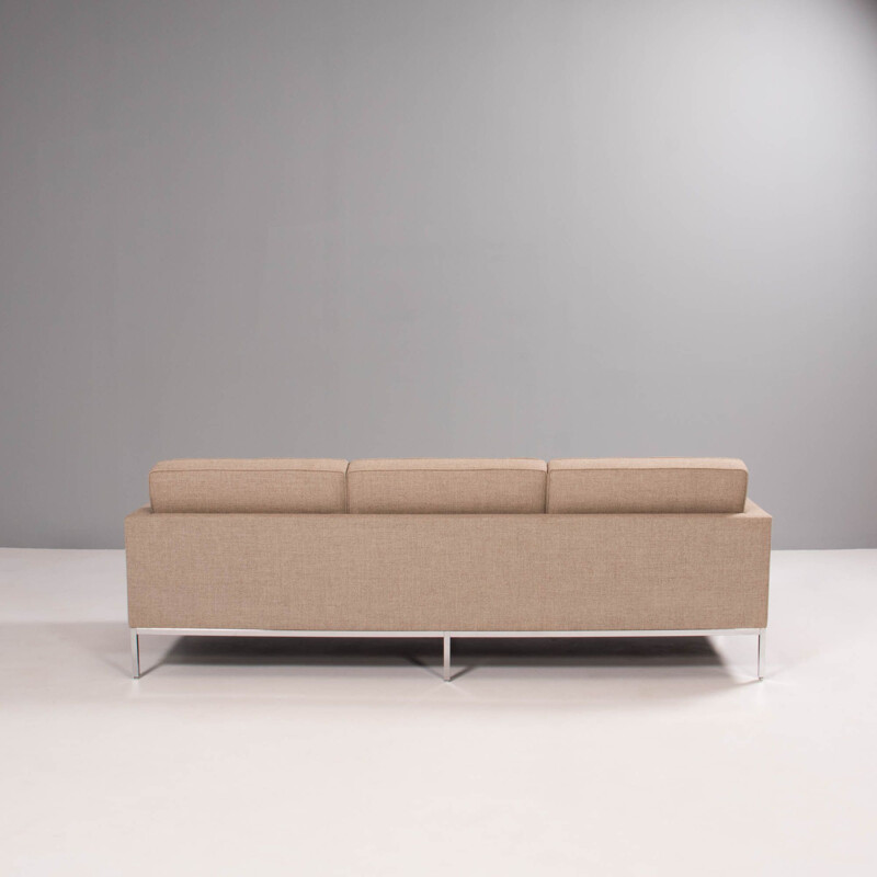 Vintage sofa in relaxte stof van Florence Knoll voor Knoll, 1954