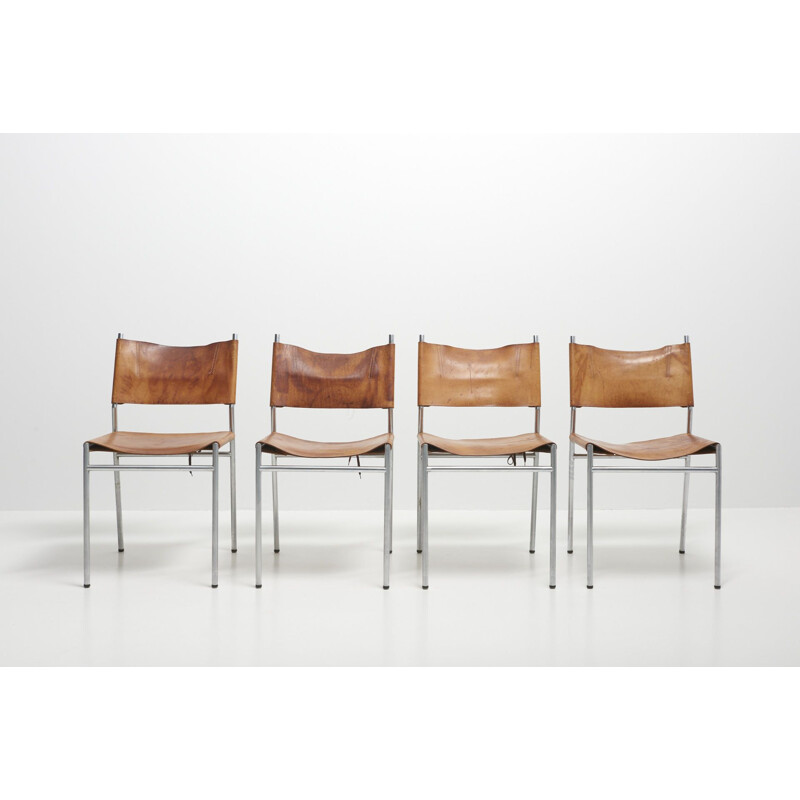 Set of 4 vintage chairs by Martin Visser for Spectrum, Netherlands 1960s