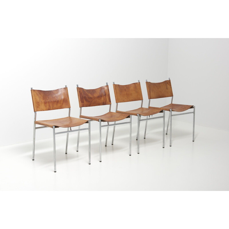 Set of 4 vintage chairs by Martin Visser for Spectrum, Netherlands 1960s