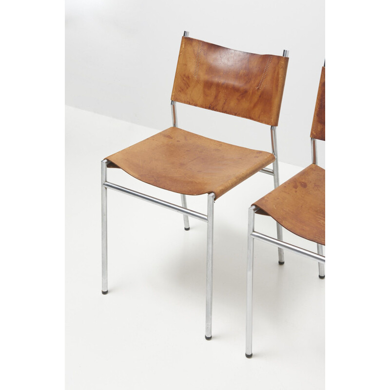 Ensemble de 4 chaises vintage par Martin Visser pour Spectrum, Pays-Bas 1960