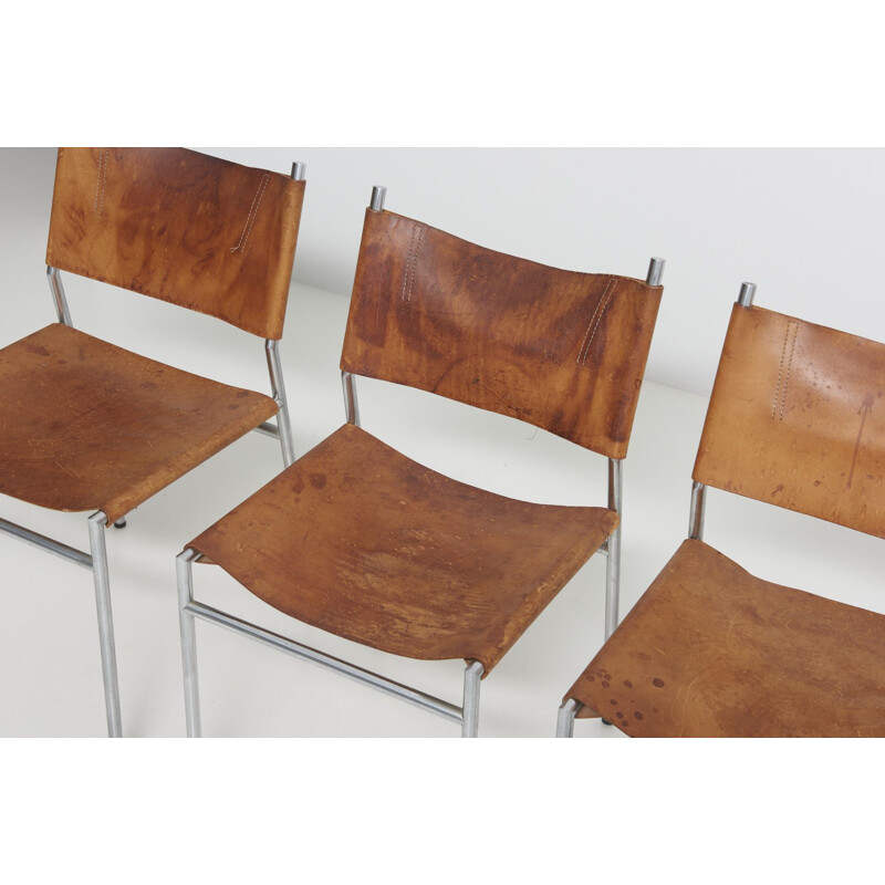 Set of 4 vintage chairs by Martin Visser for Spectrum, Netherlands 1960s