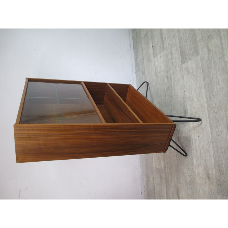 Vitrine vintage en teck, 1970