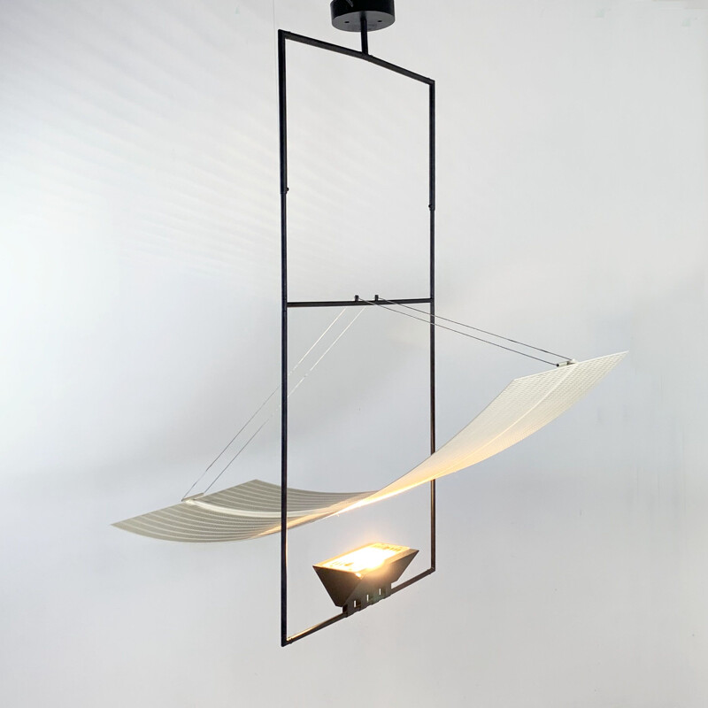 Zefiro vintage hanging lamp by Mario Botta for Artemide, 1980s